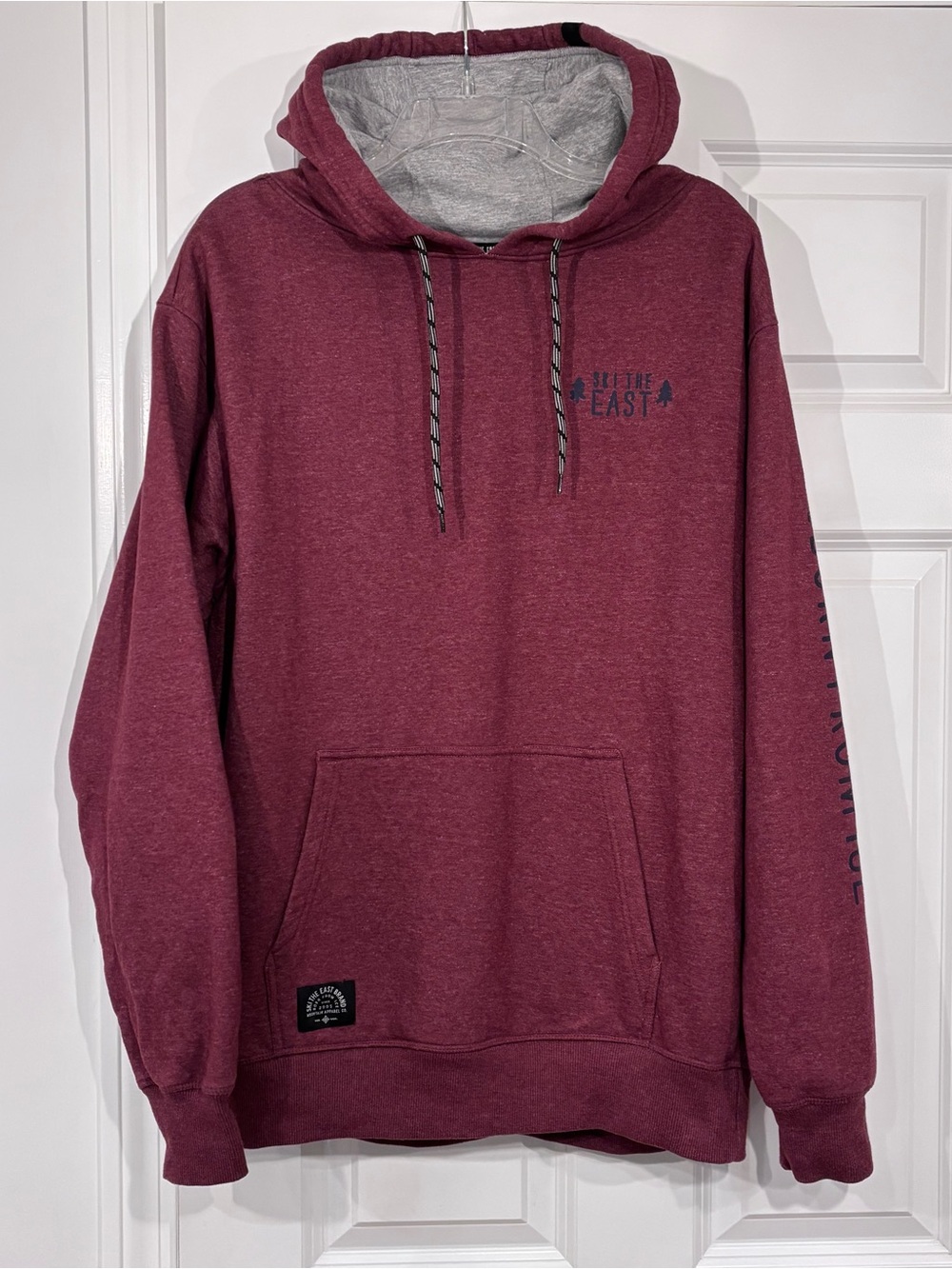 Ski The East Men's Maroon Hoodie - Size M